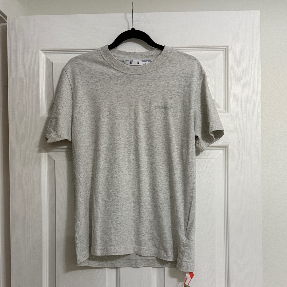 Off-White Light Gray Short Sleeve Tee